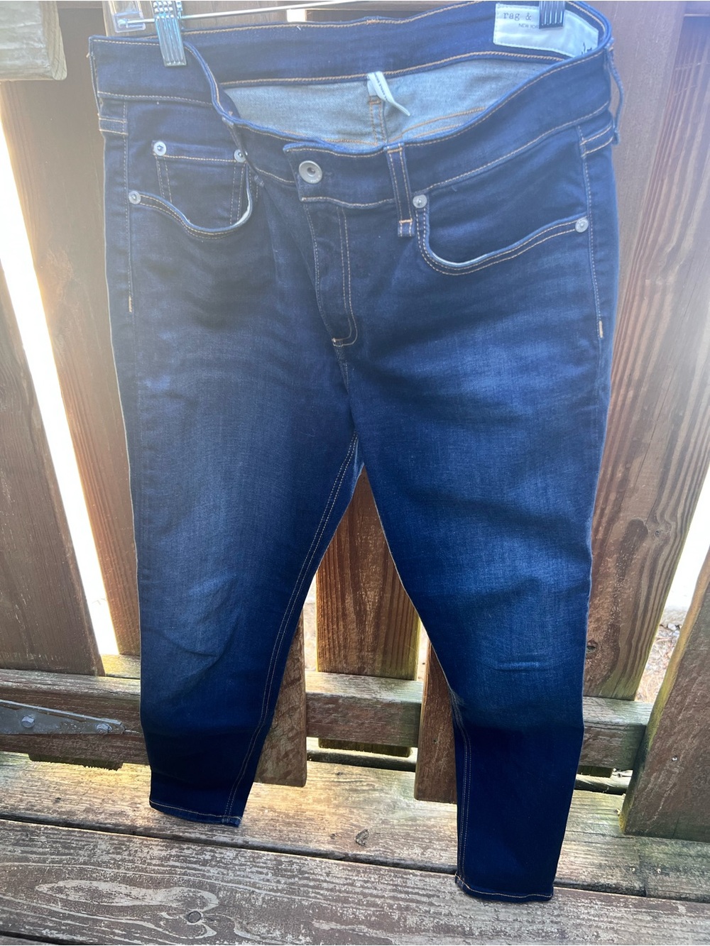 rag & bone Dark Indigo Cate Mid-Rise Ankle Skinny Jeans